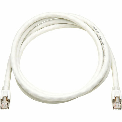 Câble Ethernet SSTP Cat8 40G sans accroc Tripp Lite par Eaton (RJ45 M/M), PoE, blanc, 2,1 m (7 pi) N272-F07-WH