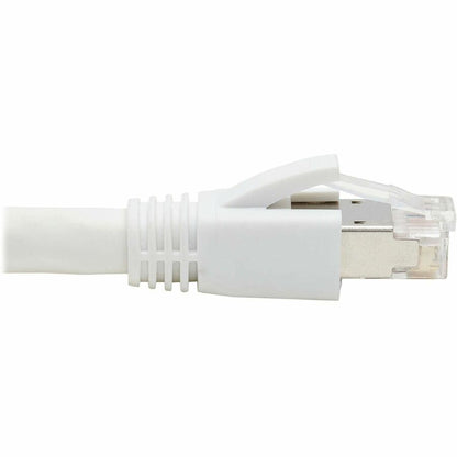 Câble Ethernet SSTP Cat8 40G sans accroc Tripp Lite par Eaton (RJ45 M/M), PoE, blanc, 2,1 m (7 pi) N272-F07-WH