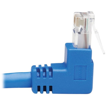 Câble Ethernet Cat6 coudé vers le haut Tripp Lite par Eaton N204-015-BL-UP - 15 pi, M/M, bleu N204-015-BL-UP