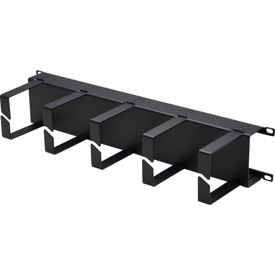 Gestionnaire de câbles horizontal Tripp Lite par Eaton - Anneaux métalliques, noir, 2U SRCABLERING2UHD