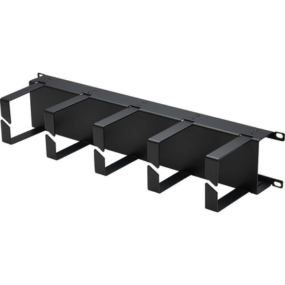 Gestionnaire de câbles horizontal Tripp Lite par Eaton - Anneaux métalliques, noir, 2U SRCABLERING2UHD
