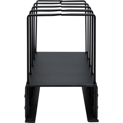 Gestionnaire de câbles horizontal Tripp Lite par Eaton - Anneaux métalliques, noir, 2U SRCABLERING2UHD