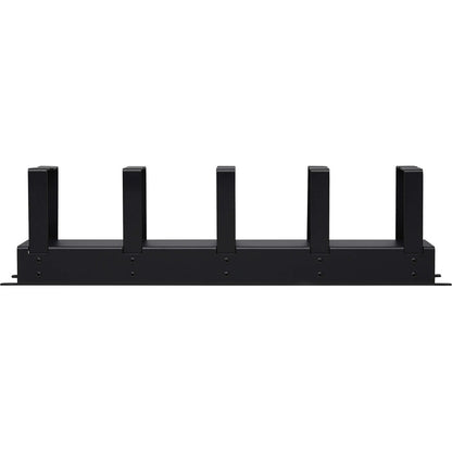 Gestionnaire de câbles horizontal Tripp Lite par Eaton - Anneaux métalliques, noir, 2U SRCABLERING2UHD