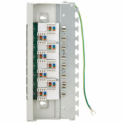 Tripp Lite by Eaton Cat6a STP Patch Panel, 8 Ports, DIN Rail or Wall Mount, TAA N250-SH08-DIN6A