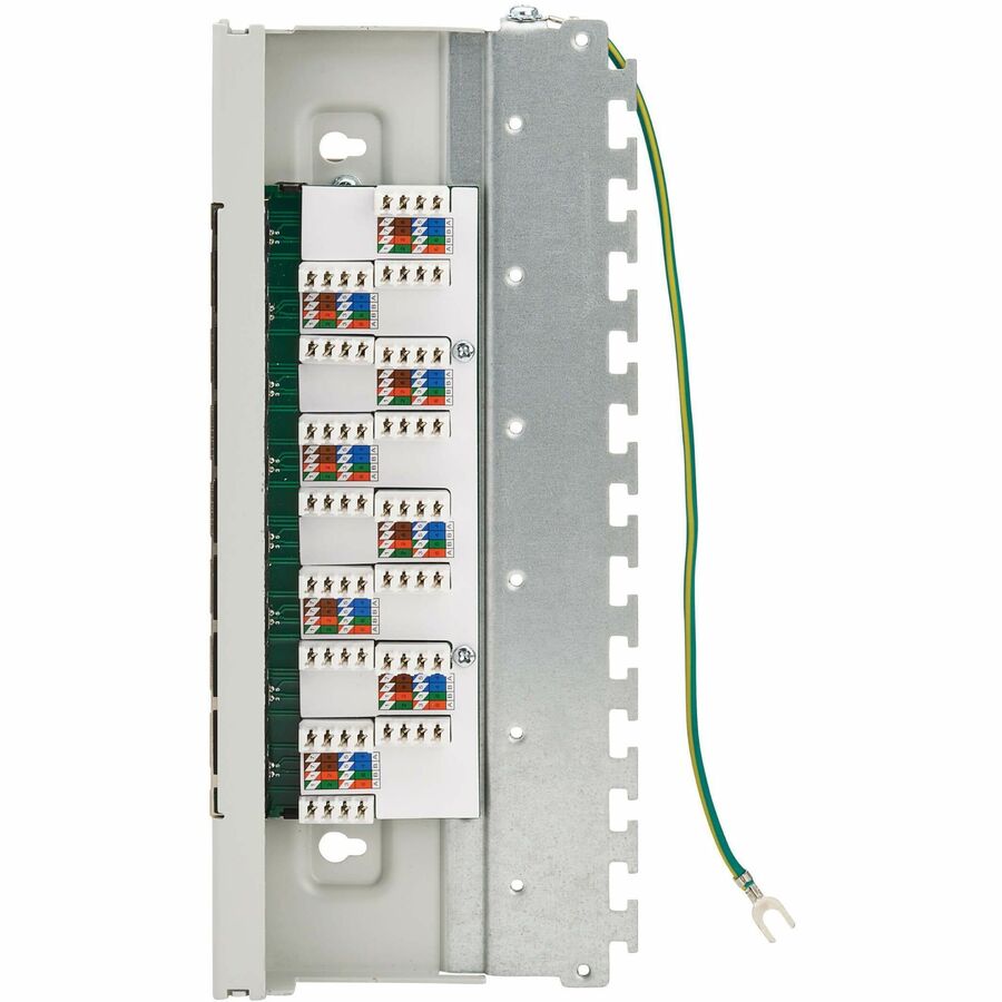Tripp Lite by Eaton Cat6a STP Patch Panel, 8 Ports, DIN Rail or Wall Mount, TAA N250-SH08-DIN6A