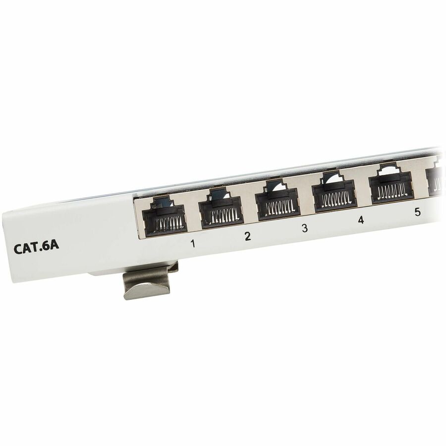 Tripp Lite by Eaton Cat6a STP Patch Panel, 8 Ports, DIN Rail or Wall Mount, TAA N250-SH08-DIN6A