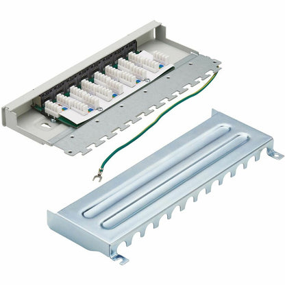Tripp Lite by Eaton Cat6a STP Patch Panel, 8 Ports, DIN Rail or Wall Mount, TAA N250-SH08-DIN6A