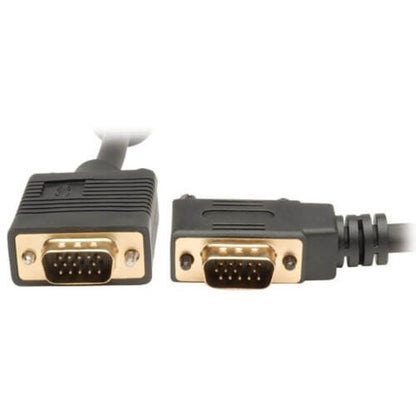 Câble coaxial VGA pour moniteur Tripp Lite 25 pieds avec RVB haute résolution à angle droit HD15 M/M 25' P502-025-RA