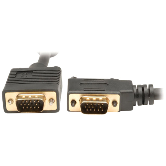 Câble coaxial VGA pour moniteur Tripp Lite 25 pieds avec RVB haute résolution à angle droit HD15 M/M 25' P502-025-RA
