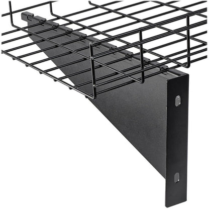 Tripp Lite by Eaton SmartRack SRWBWALLBRKTHDL Mounting Bracket for Cable Tray - Black SRWBWALLBRKTHDL