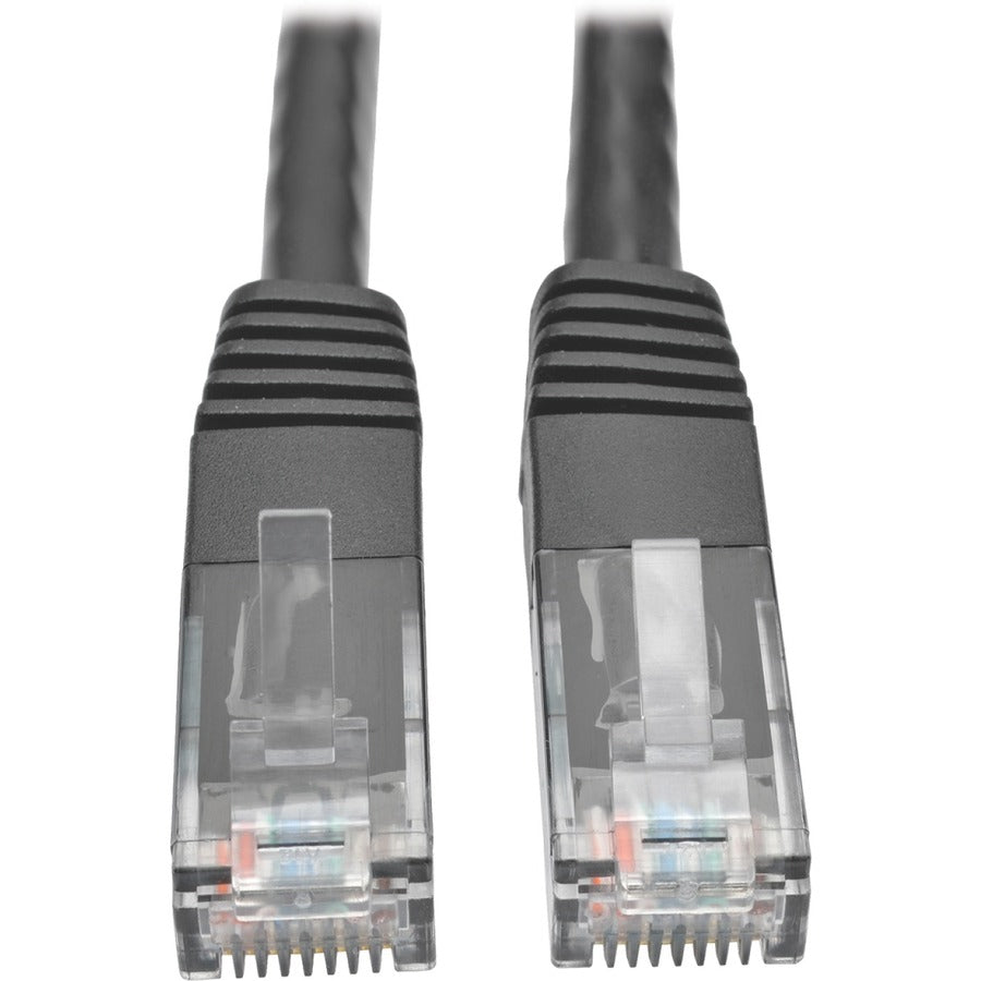 Câble de raccordement moulé Gigabit Cat6 Tripp Lite par Eaton (RJ45 M/M), noir, 25 pi N200-025-BK