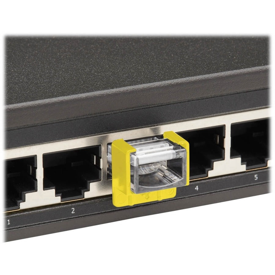 Tripp Lite by Eaton Universal RJ45 Locking Inserts, Yellow, 10 Pack N2LPLUG-010-YW
