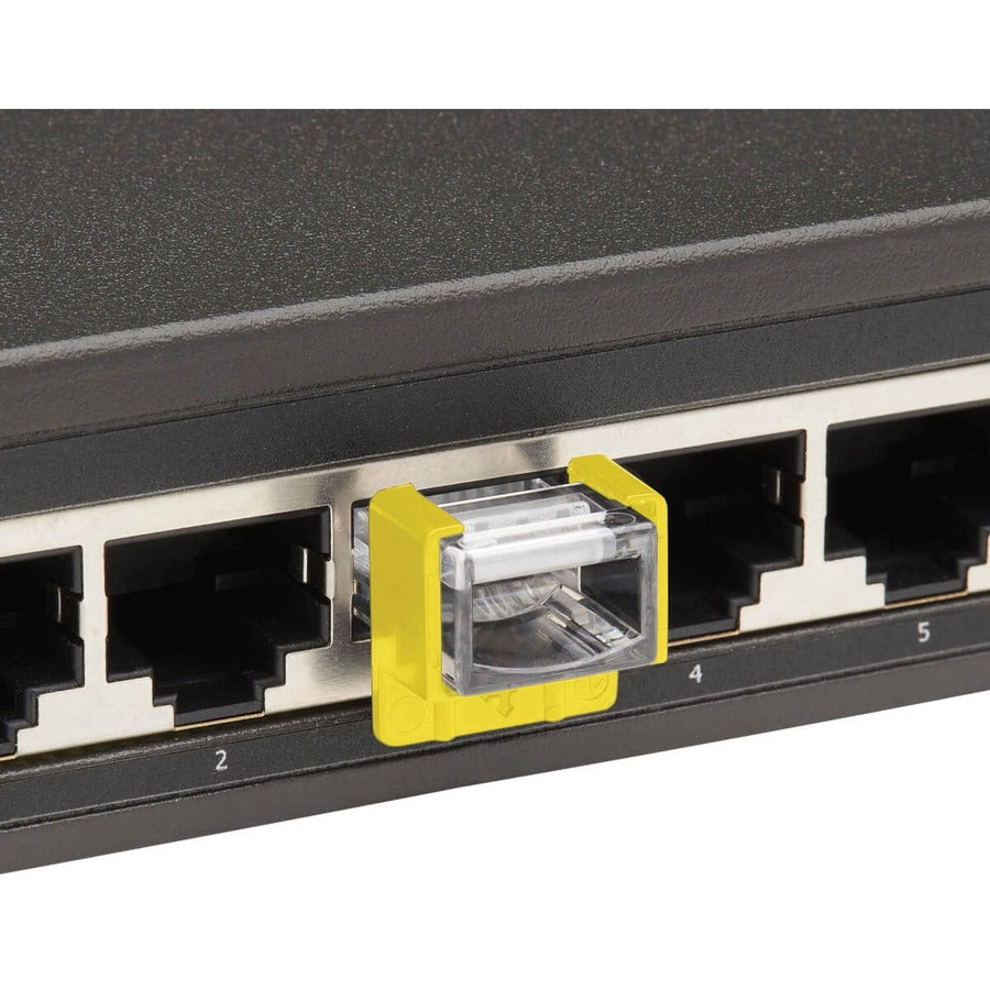 Tripp Lite by Eaton Universal RJ45 Locking Inserts, Yellow, 10 Pack N2LPLUG-010-YW