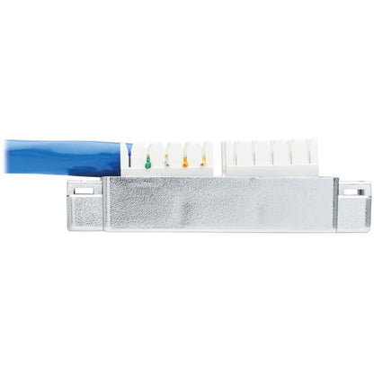 Tripp Lite by Eaton Cat6a Junction Box Cable Assembly, 18 in., Blue N237A-P18N-WHSH