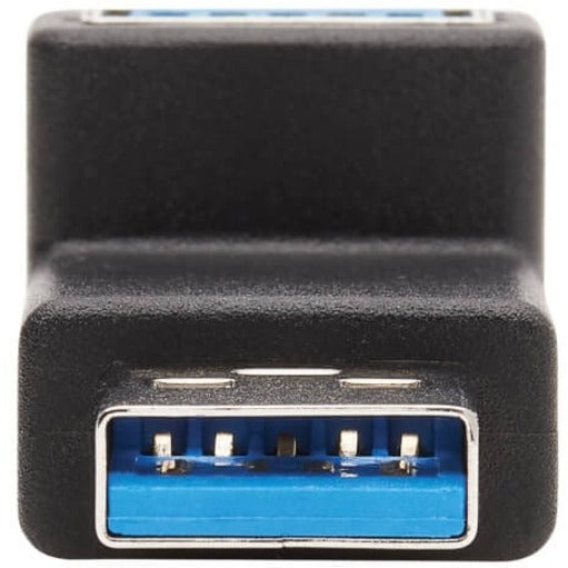 Adaptateur USB 3.0 SuperSpeed ​​Tripp Lite par Eaton - USB-A vers USB-A, M/F, coudé vers le haut, noir U324-000-UP