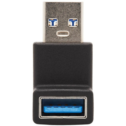 Adaptateur USB 3.0 SuperSpeed ​​Tripp Lite par Eaton - USB-A vers USB-A, M/F, coudé vers le haut, noir U324-000-UP