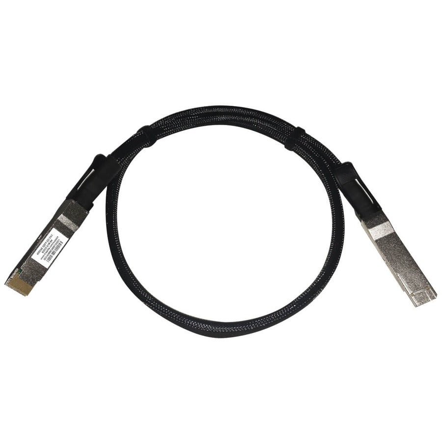Câble à connexion directe passif Twinax 400G Tripp Lite by Eaton N282D-01M-BK, noir/argent, 1 m N282D-01M-BK