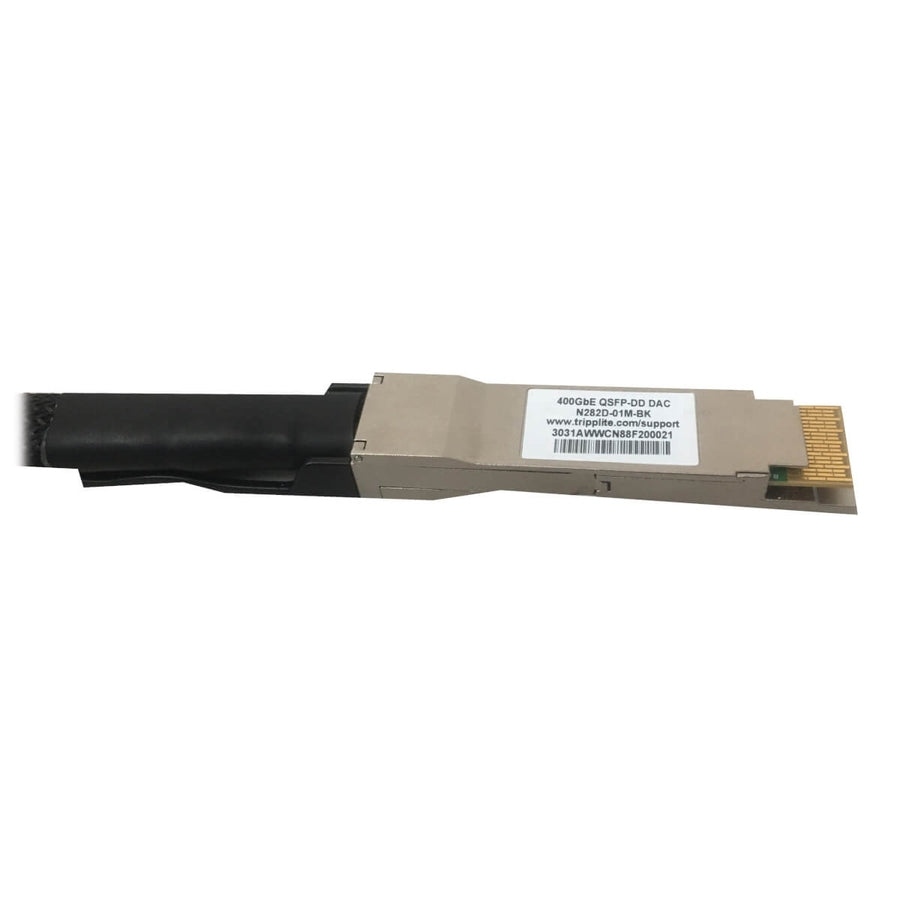Câble à connexion directe passif Twinax 400G Tripp Lite by Eaton N282D-01M-BK, noir/argent, 1 m N282D-01M-BK