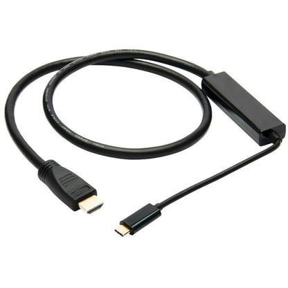 Adaptateur USB-C vers HDMI Tripp Lite par Eaton U444-003-H4K6BM, M/M, noir, 3 pi. U444-003-H4K6BM