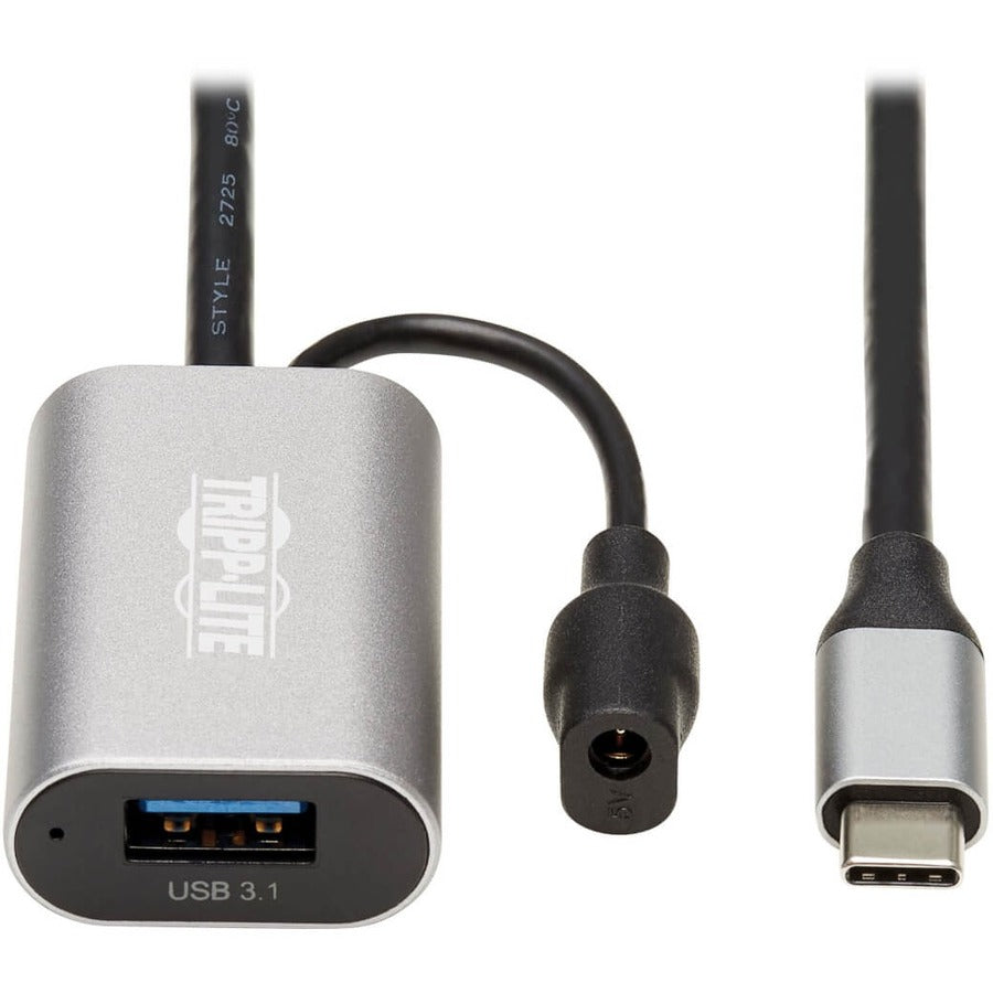 Câble d'extension actif USB-C Tripp Lite par Eaton U330-05M-C2A, USB-C vers USB-A (M/F), 16 pi (5 m) U330-05M-C2A