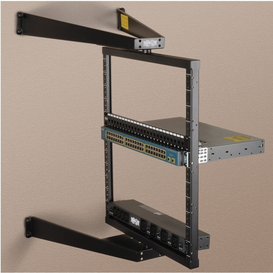 Cadre de rack ouvert pivotant à montage mural SmartRack SRWO12US de Tripp Lite par Eaton SRWO12US