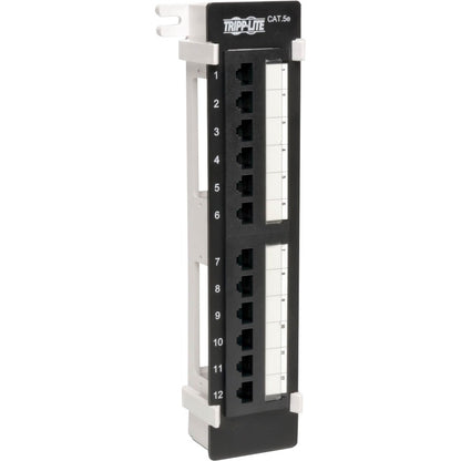 Panneau de brassage mural Tripp Lite Cat5e Cat5e 12 ports 568B 110 perforations TAA N050-012