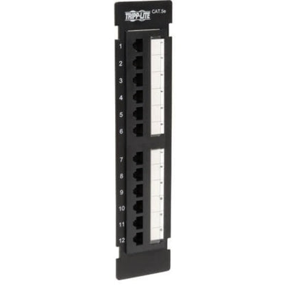 Panneau de brassage mural Tripp Lite Cat5e Cat5e 12 ports 568B 110 perforations TAA N050-012