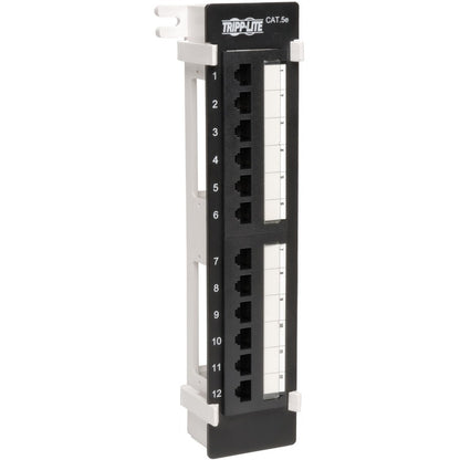 Panneau de brassage mural Tripp Lite Cat5e Cat5e 12 ports 568B 110 perforations TAA N050-012
