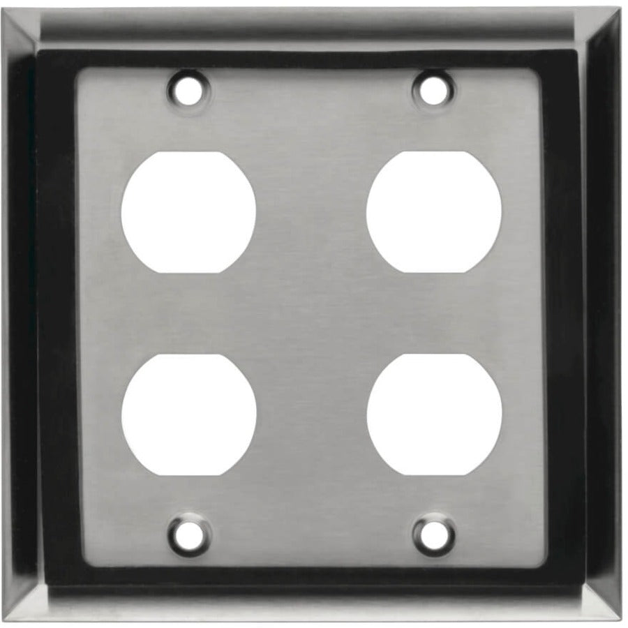Plaque murale RJ45 Tripp Lite by Eaton N206-FP04-IND, 4 découpes, industrielle, métal N206-FP04-IND