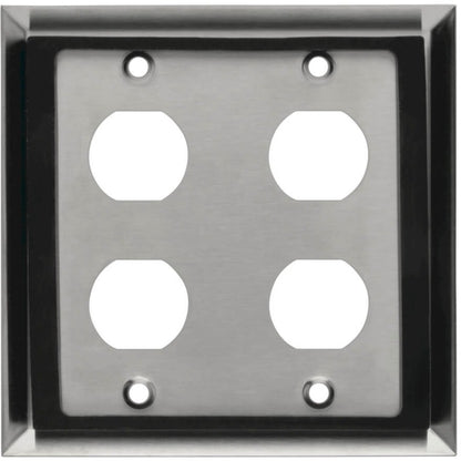 Plaque murale RJ45 Tripp Lite by Eaton N206-FP04-IND, 4 découpes, industrielle, métal N206-FP04-IND