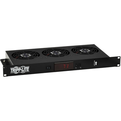 Panneau d'obturation 1U Tripp Lite par Eaton avec capteur de température et ventilateurs haute performance SRFAN1UTEMP