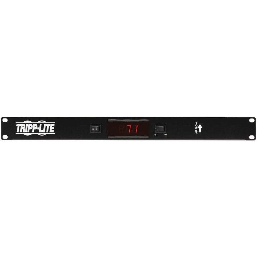 Panneau d'obturation 1U Tripp Lite par Eaton avec capteur de température et ventilateurs haute performance SRFAN1UTEMP