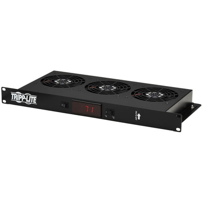Panneau d'obturation 1U Tripp Lite par Eaton avec capteur de température et ventilateurs haute performance SRFAN1UTEMP