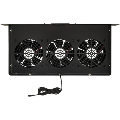Panneau d'obturation 1U Tripp Lite par Eaton avec capteur de température et ventilateurs haute performance SRFAN1UTEMP