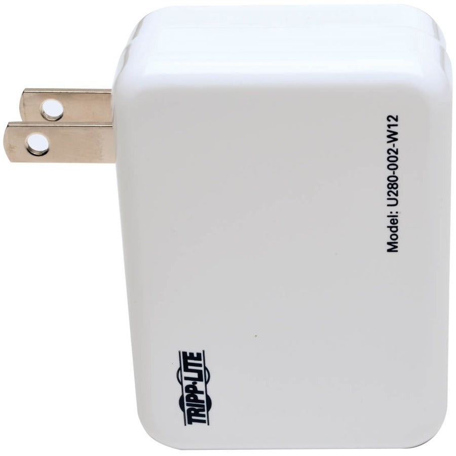 Chargeur mural/de voyage USB à 2 ports Tripp Lite par Eaton, 5 V, 1,0/2,4 A U280-002-W12