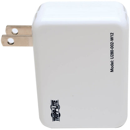 Chargeur mural/de voyage USB à 2 ports Tripp Lite par Eaton, 5 V, 1,0/2,4 A U280-002-W12