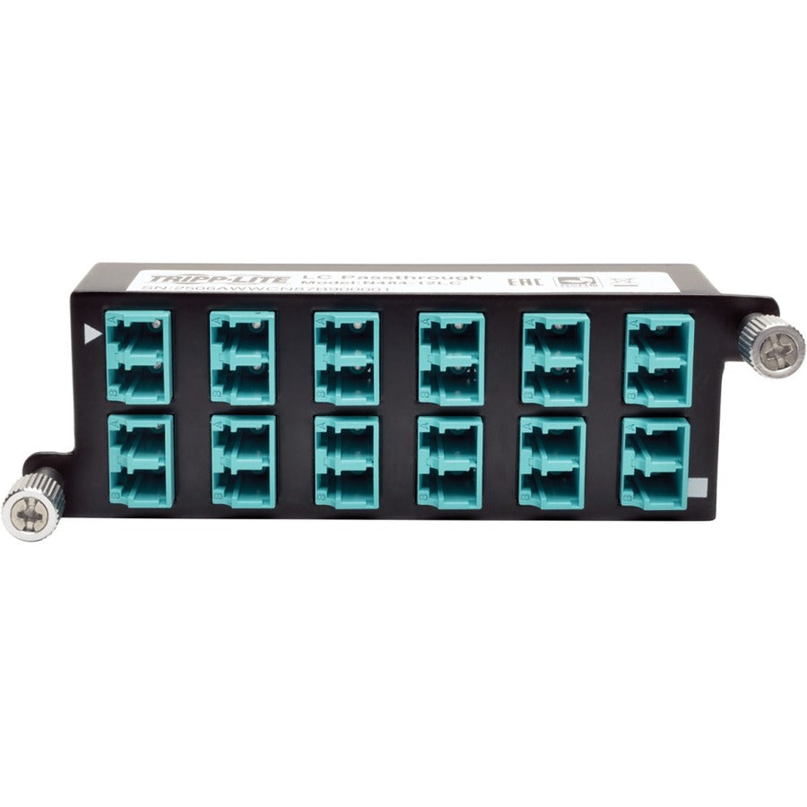 Cassette de transfert haute densité 10 GbE Tripp Lite avec connexion duplex 12 LC N484-12LC