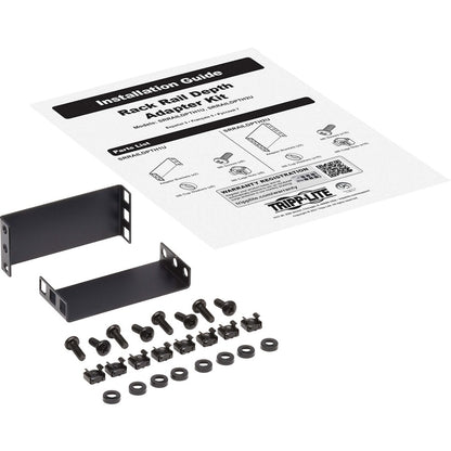 Kit de rails de montage Tripp Lite by Eaton SmartRack SRRAILDPTH1U pour serveur en rack, équipement en rack, boîtier - Noir SRRAILDPTH1U