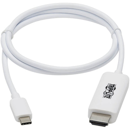 Câble adaptateur USB-C vers HDMI Tripp Lite par Eaton U444-003-HWE, M/M, blanc, 3 pi. U444-003-HWE