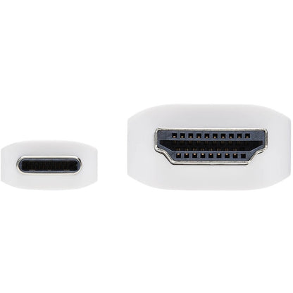 Câble adaptateur USB-C vers HDMI Tripp Lite par Eaton U444-003-HWE, M/M, blanc, 3 pi. U444-003-HWE