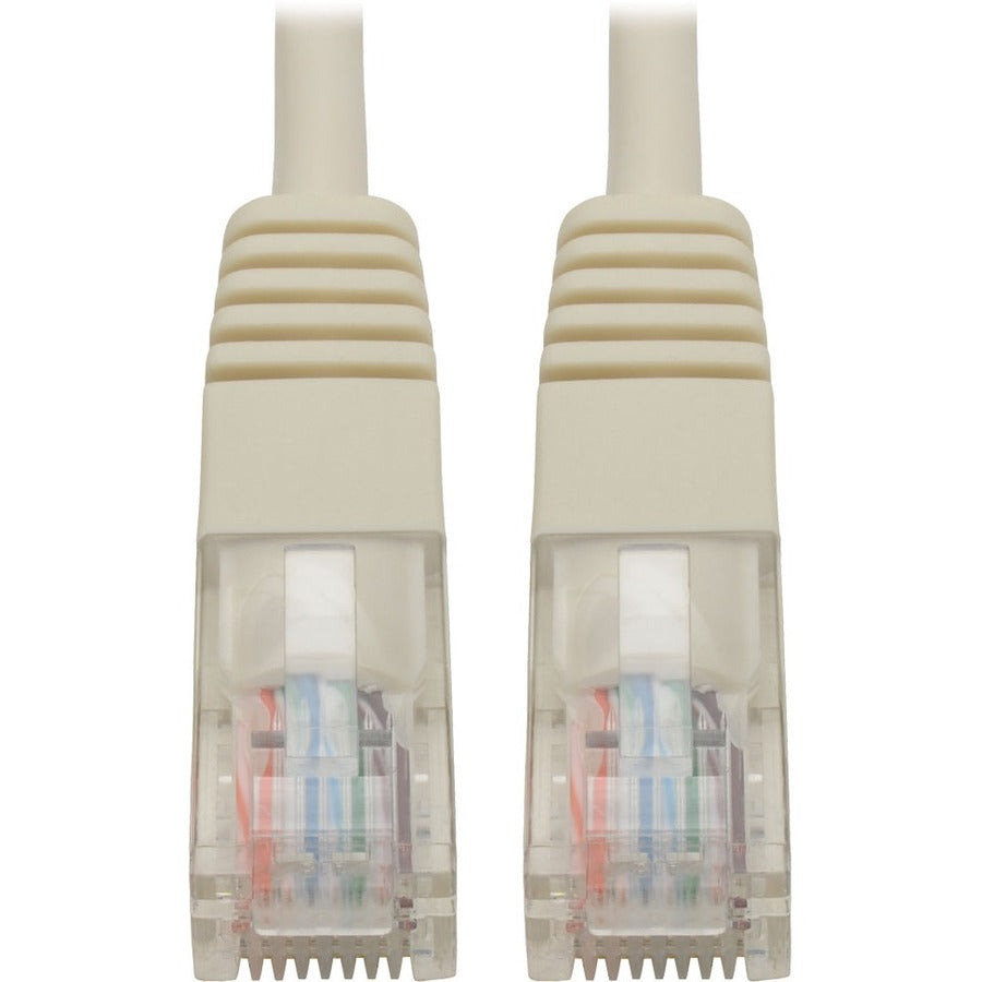 Câble de raccordement UTP moulé Cat5e 350 MHz Tripp Lite par Eaton (RJ45 M/M), blanc, 15 pi. N002-015-WH