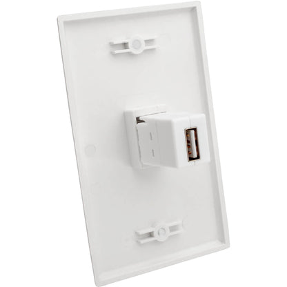 Coupleur de montage Keystone/panneau tout-en-un USB 2.0 Tripp Lite par Eaton (F/F), blanc U060-000-KP-WH