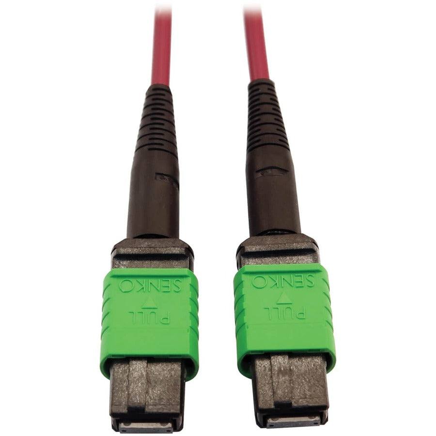 Câble à fibre optique multimode 50/125 OM4 Tripp Lite par Eaton N846D-03M-16AMG 400G, magenta, 3 m N846D-03M-16AMG