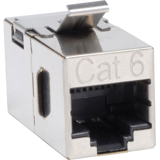 Coupleur modulaire en ligne blindé Cat6 droit Tripp Lite par Eaton « Snap-in » (RJ45 F/F) N235-001-SH