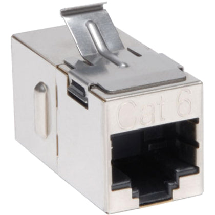 Coupleur modulaire en ligne blindé Cat6 droit Tripp Lite par Eaton « Snap-in » (RJ45 F/F) N235-001-SH