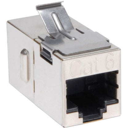 Coupleur modulaire en ligne blindé Cat6 droit Tripp Lite par Eaton « Snap-in » (RJ45 F/F) N235-001-SH