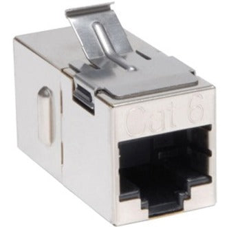 Coupleur modulaire en ligne blindé Cat6 droit Tripp Lite par Eaton « Snap-in » (RJ45 F/F) N235-001-SH