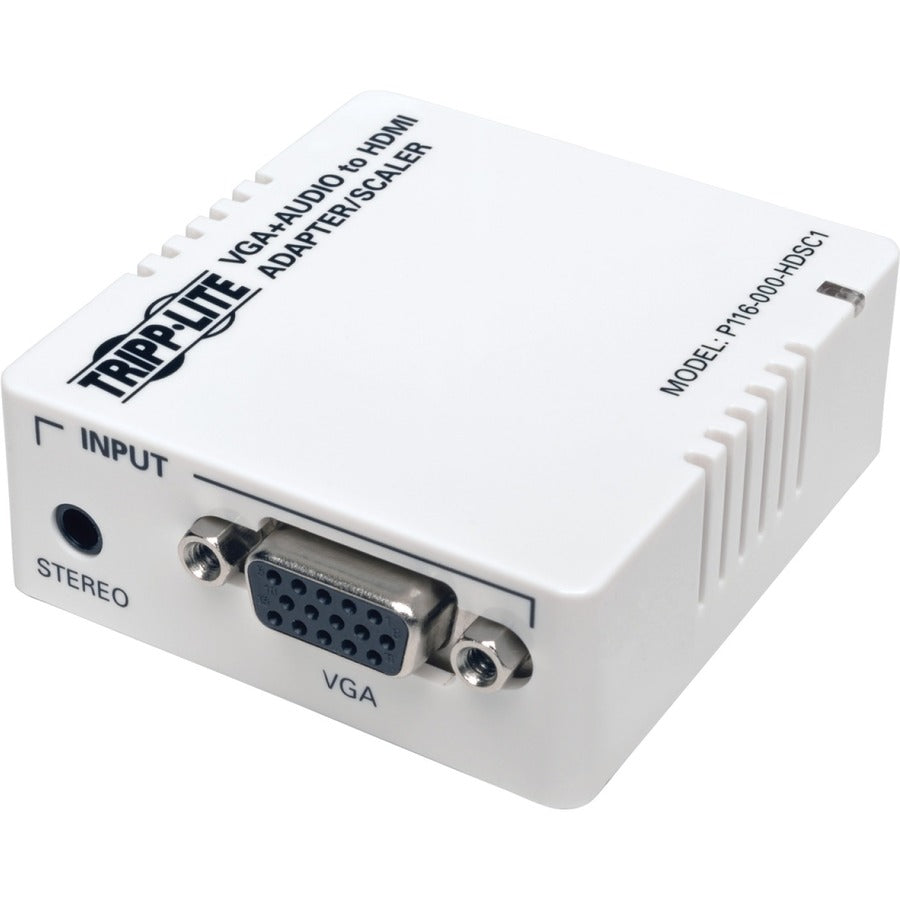 Adaptateur convertisseur VGA vers HDMI Tripp Lite pour audio/vidéo stéréo Blanc P116-000-HDSC1