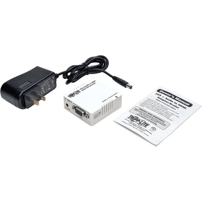 Adaptateur convertisseur VGA vers HDMI Tripp Lite pour audio/vidéo stéréo Blanc P116-000-HDSC1