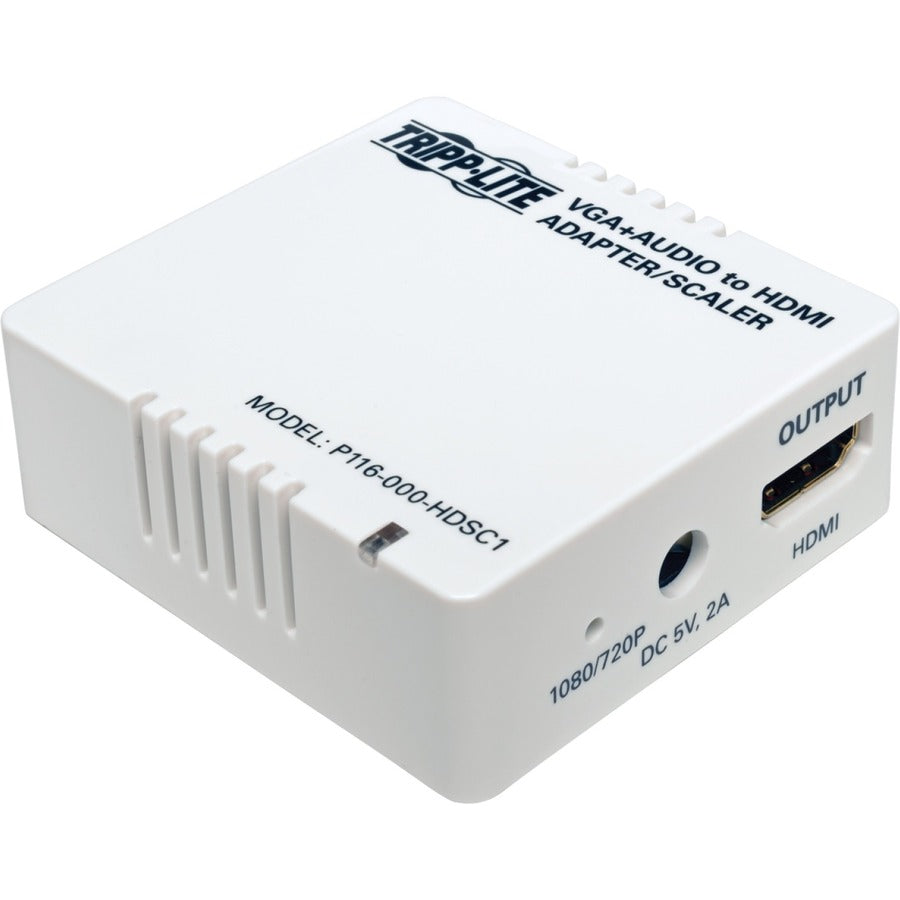 Adaptateur convertisseur VGA vers HDMI Tripp Lite pour audio/vidéo stéréo Blanc P116-000-HDSC1